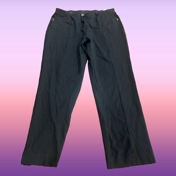 Nine West Pull On Pants Stretchy Slacks Trousers with Pockets Plus Size 1X - Picture 1 of 10